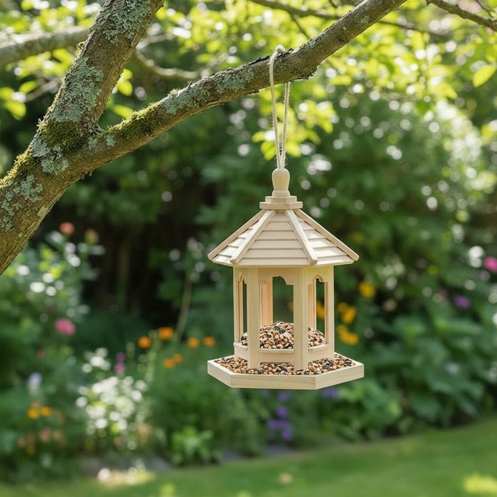 Wooden Bird Feeder