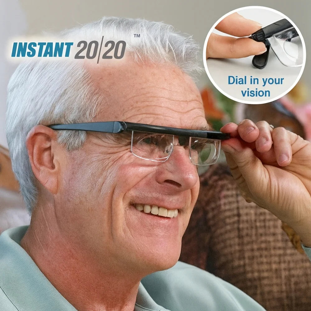 Adjustable Focus Glasses | Impact-Resistant Lenses & Lightweight Frame