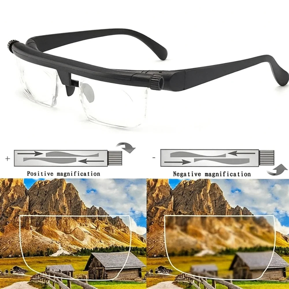Adjustable Focus Glasses | Impact-Resistant Lenses & Lightweight Frame