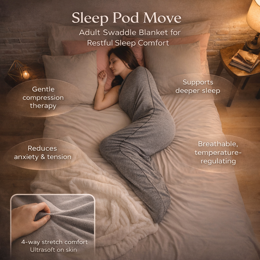 Adult Swaddle Blanket | Breathable Fabric & Gentle Compression