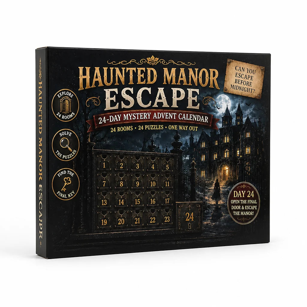 Advent Calendar | Escape Room Puzzles & 6 Mystery Themes | 24-Day Challenge