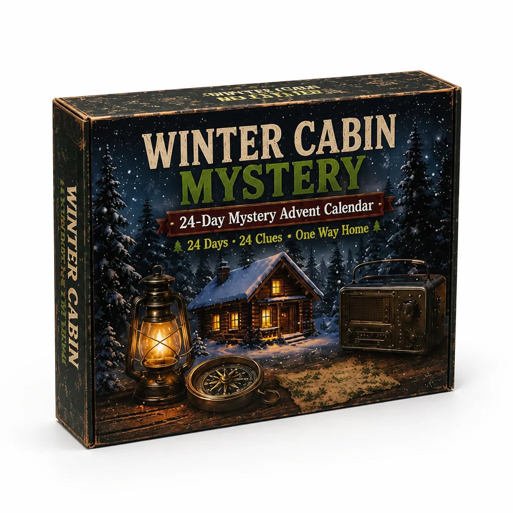 Advent Calendar | Escape Room Puzzles & 6 Mystery Themes | 24-Day Challenge