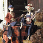 Animated Skeleton Duo | Sound & Motion-Activated | Music & Glowing Eyes