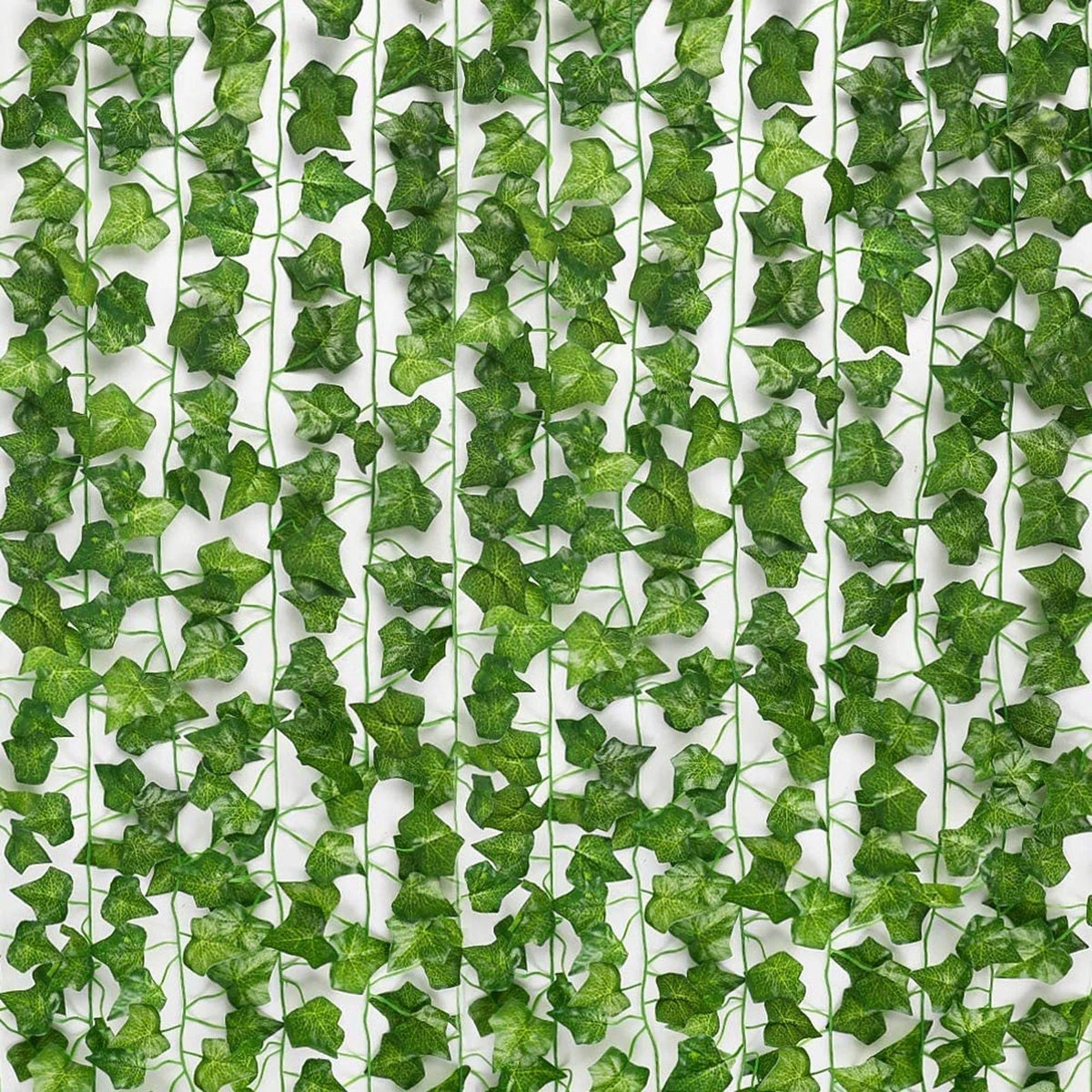 Artificial Ivy Garland | Maintenance-Free Indoor & Outdoor Decor | Set of 12