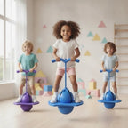 Balance Hopping Ball | Non-Slip Platform & Height-Adjustable Handle | Supports 150 kg