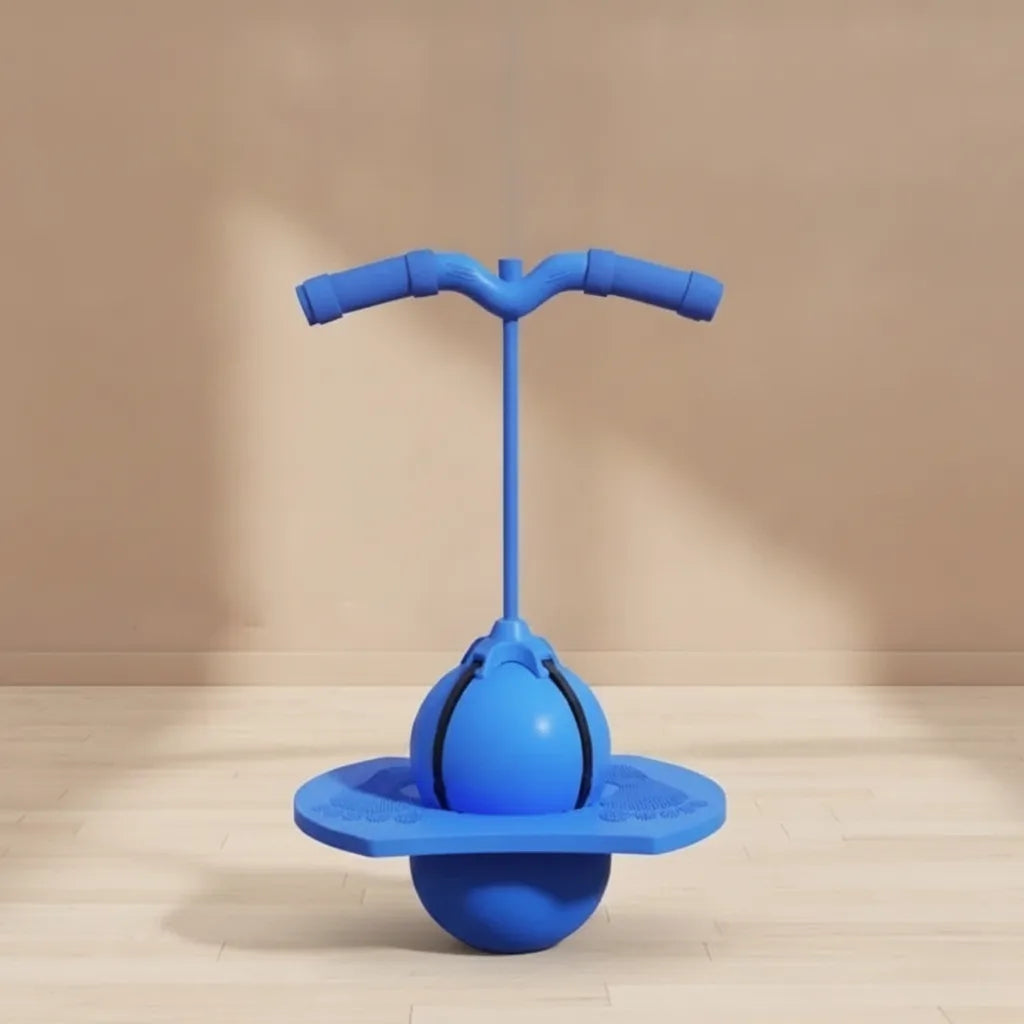 Balance Hopping Ball | Non-Slip Platform & Height-Adjustable Handle | Supports 150 kg