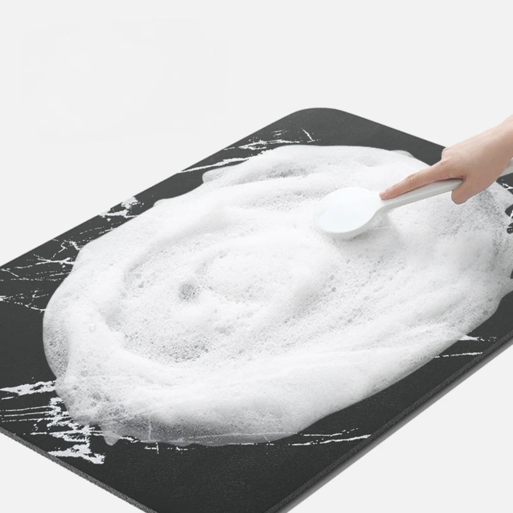 Bath Mat | Quick-Drying Diatomaceous Stone & Non-Slip Rubber Base | Multiple Sizes