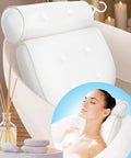 Bath Pillow | Ergonomic Neck Support & Breathable 3D Mesh | Quick-Drying.