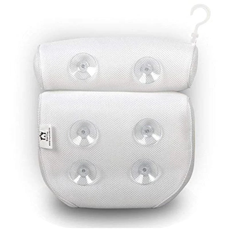 Bath Pillow | Ergonomic Neck Support & Breathable 3D Mesh | Quick-Drying.