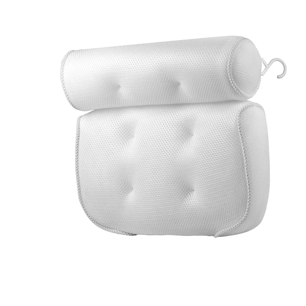 Bath Pillow | Ergonomic Neck Support & Breathable 3D Mesh