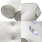 Bath Pillow | Ergonomic Neck Support & Breathable 3D Mesh