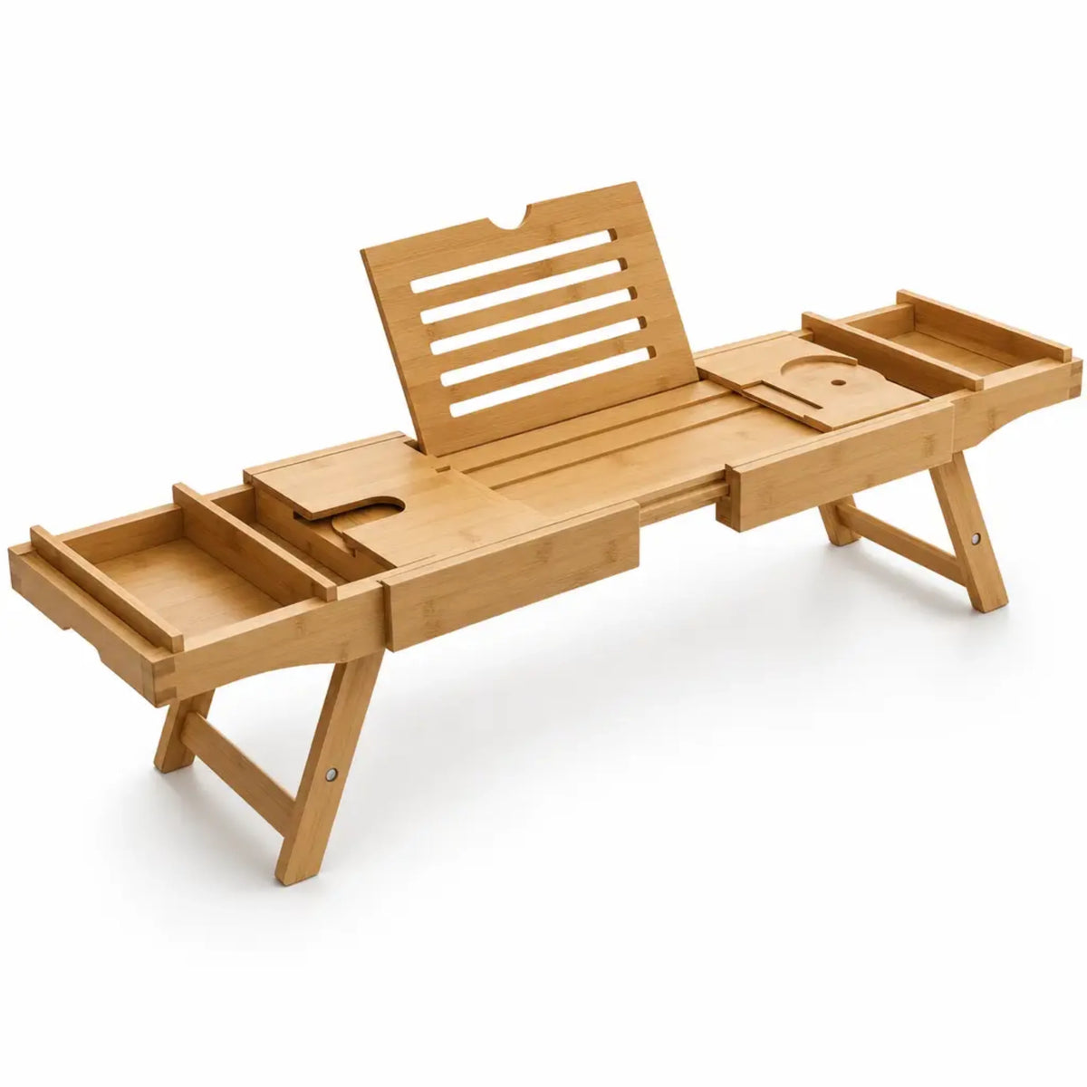 Bathtub Caddy Tray | Adjustable Bamboo | Multi-Purpose