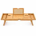 Bathtub Caddy Tray | Adjustable Bamboo | Multi-Purpose