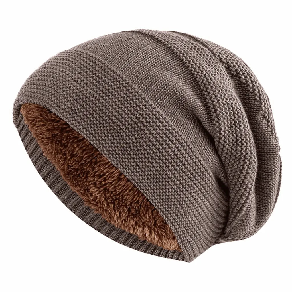 Beanie | Soft Fleece-Lined & Slouchy Knit | Unisex One Size
