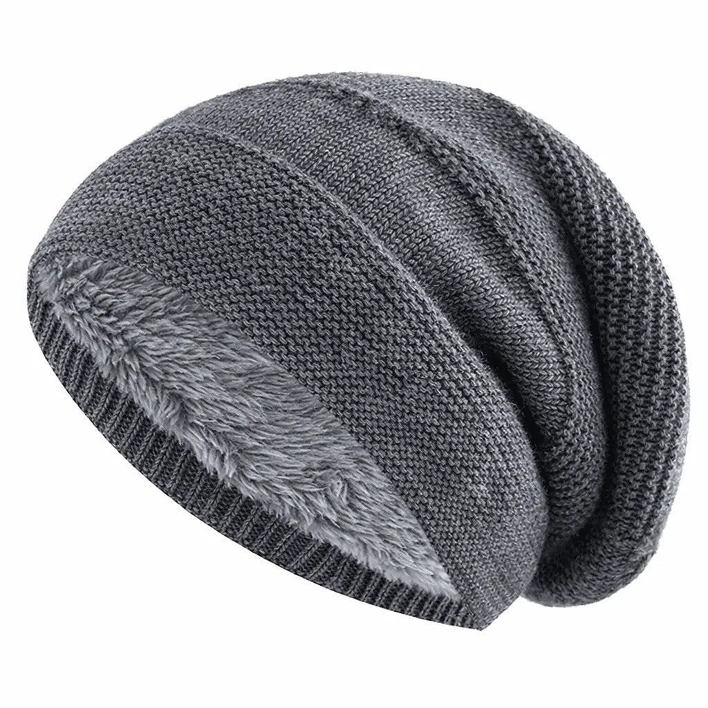 Beanie | Soft Fleece-Lined & Slouchy Knit | Unisex One Size