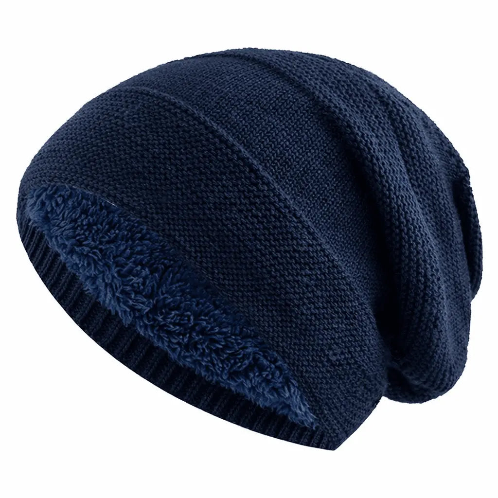 Beanie | Soft Fleece-Lined & Slouchy Knit | Unisex One Size