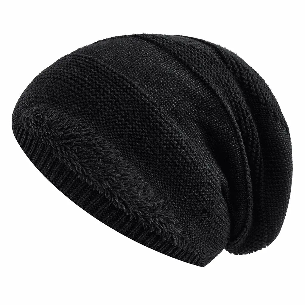 Beanie | Soft Fleece-Lined & Slouchy Knit | Unisex One Size