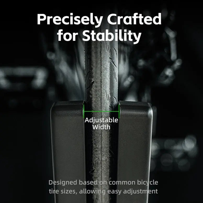 Bike Stand | Adjustable Width & Non-Slip Rubber Feet | Fits 30–80 mm Tires