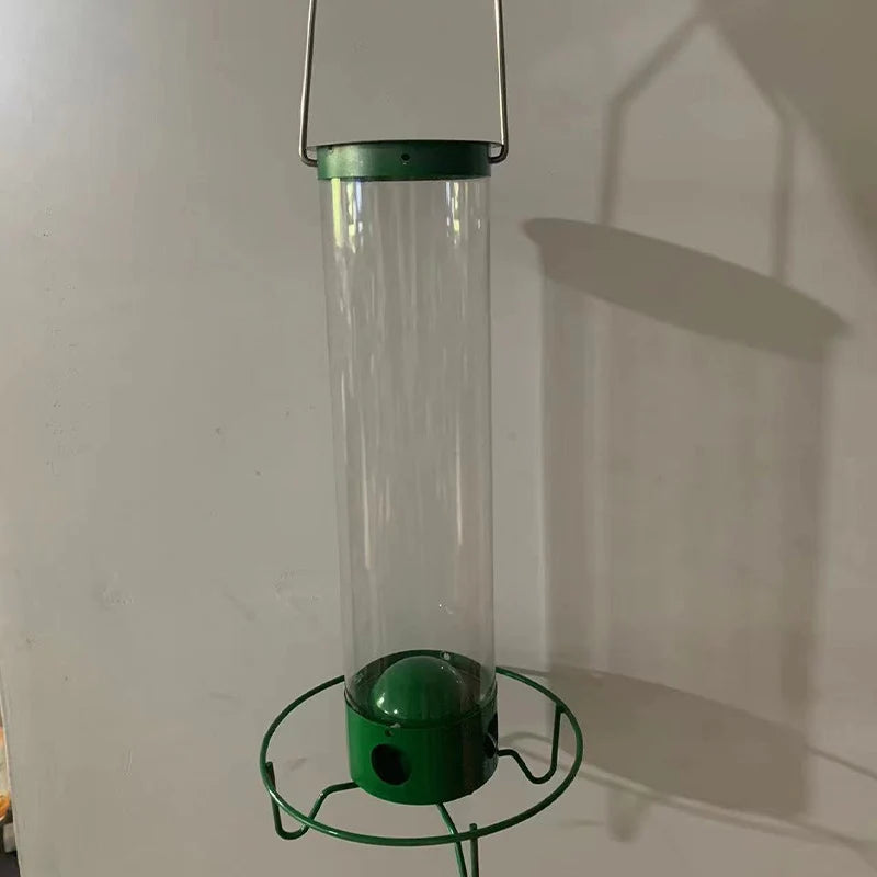 Bird Feeder | Squirrel-Proof Rotating Perch & 4 Feeding Ports