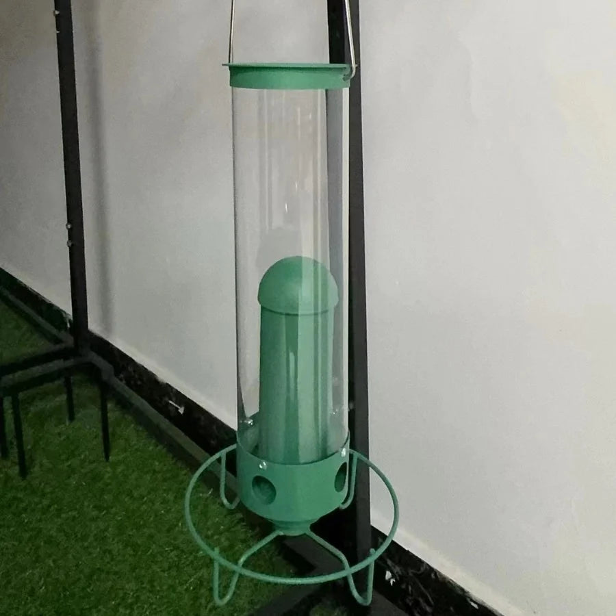 Bird Feeder | Squirrel-Proof Rotating Perch & 4 Feeding Ports
