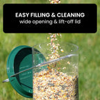 Bird Feeder | Squirrel-Proof Weight-Activated Perch | 5 lb Capacity