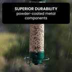 Bird Feeder | Squirrel-Proof Weight-Activated Perch | 5 lb Capacity