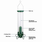 Bird Feeder | Squirrel-Proof Weight-Activated Perch | 5 lb Capacity