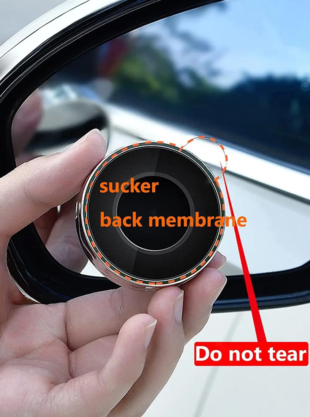 Blind Spot Mirror | 360° Adjustable & Suction Mount | Universal Fit