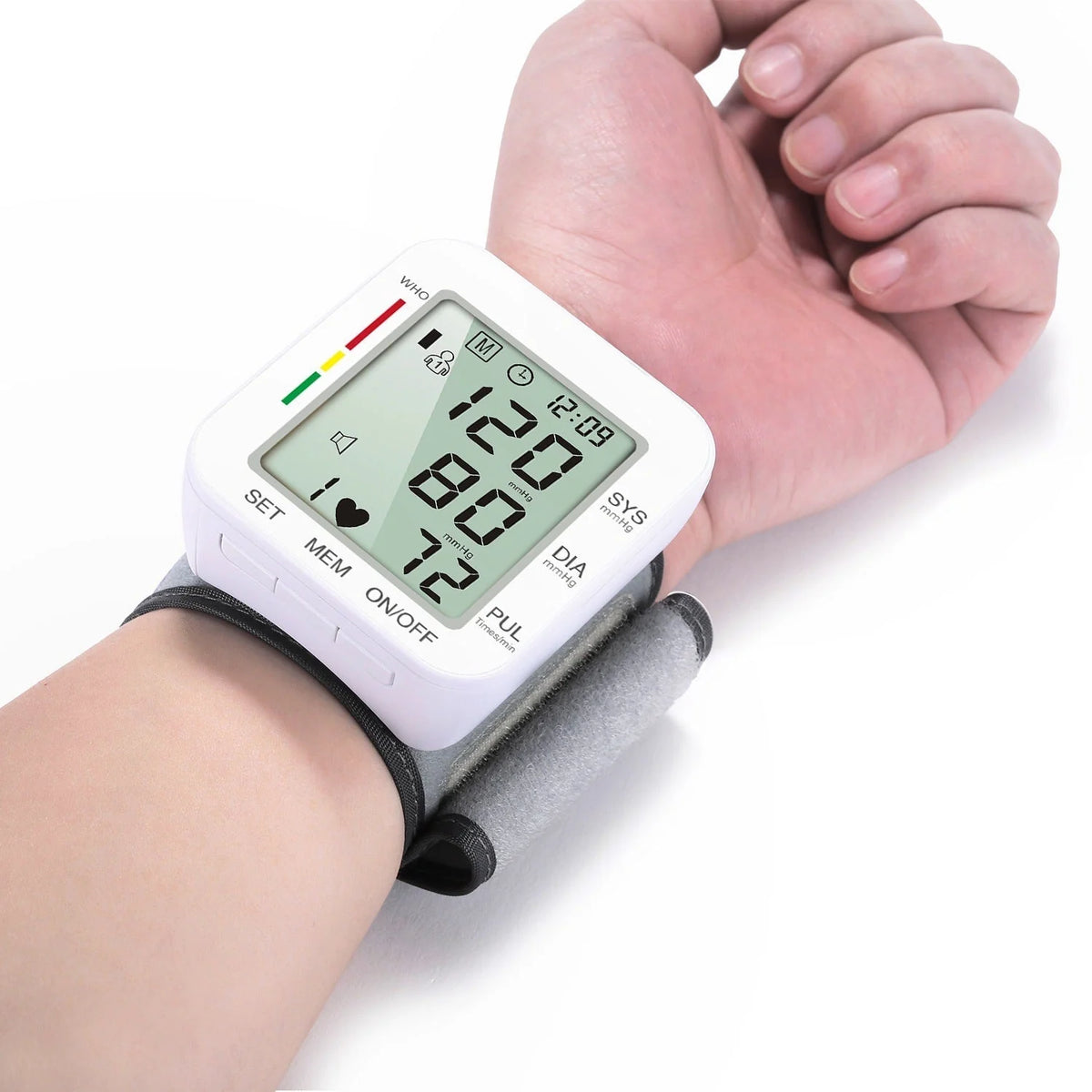 Blood Pressure Monitor | Digital Wrist & Dual User Memory | Compact & Lightweight