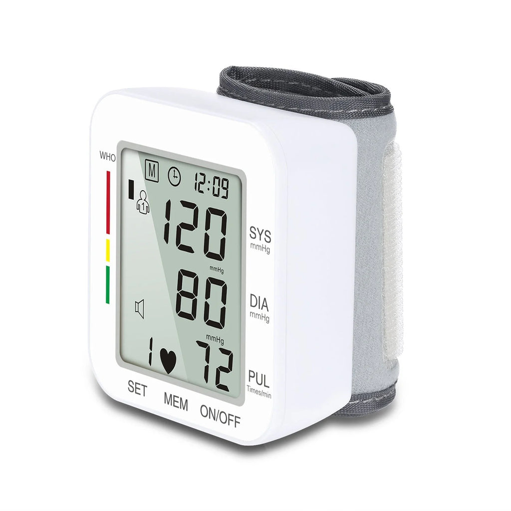 Blood Pressure Monitor | Digital Wrist & Dual User Memory | Compact & Lightweight