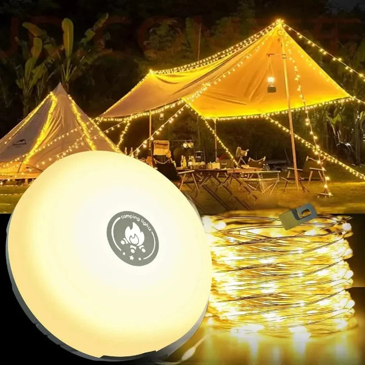 Camping Lamp | 4-in-1 10m RGB & USB Rechargeable