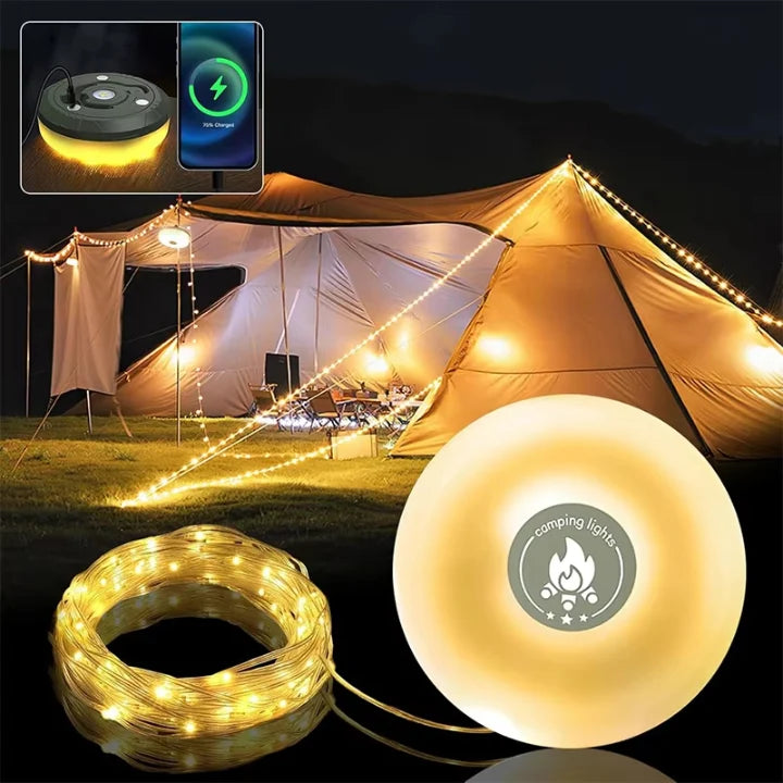 Camping Lamp | 4-in-1 10m RGB & USB Rechargeable
