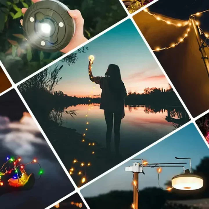 Camping Lamp | 4-in-1 10m RGB & USB Rechargeable