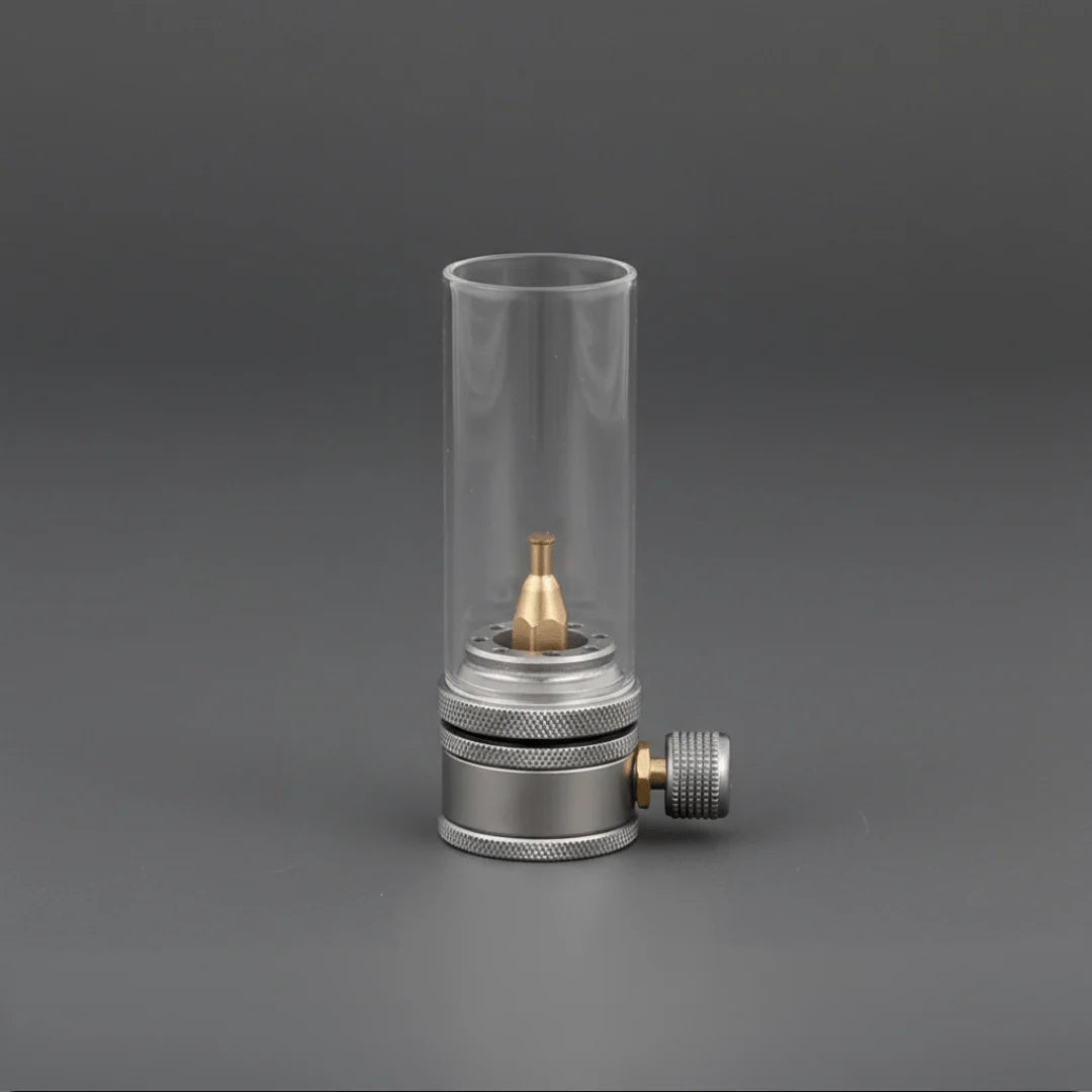 Camping Lantern | Butane-Powered Adjustable Flame | Wind-Resistant