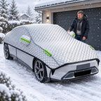 Car Cover | Full-Vehicle Winter Protection | 10 Elastic Straps
