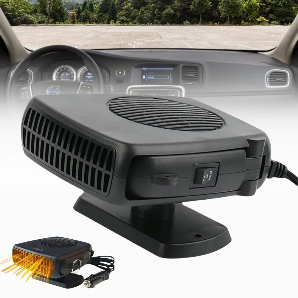 Car Heater | Portable Ceramic Fan & Adjustable Heat | For 12V Vehicles