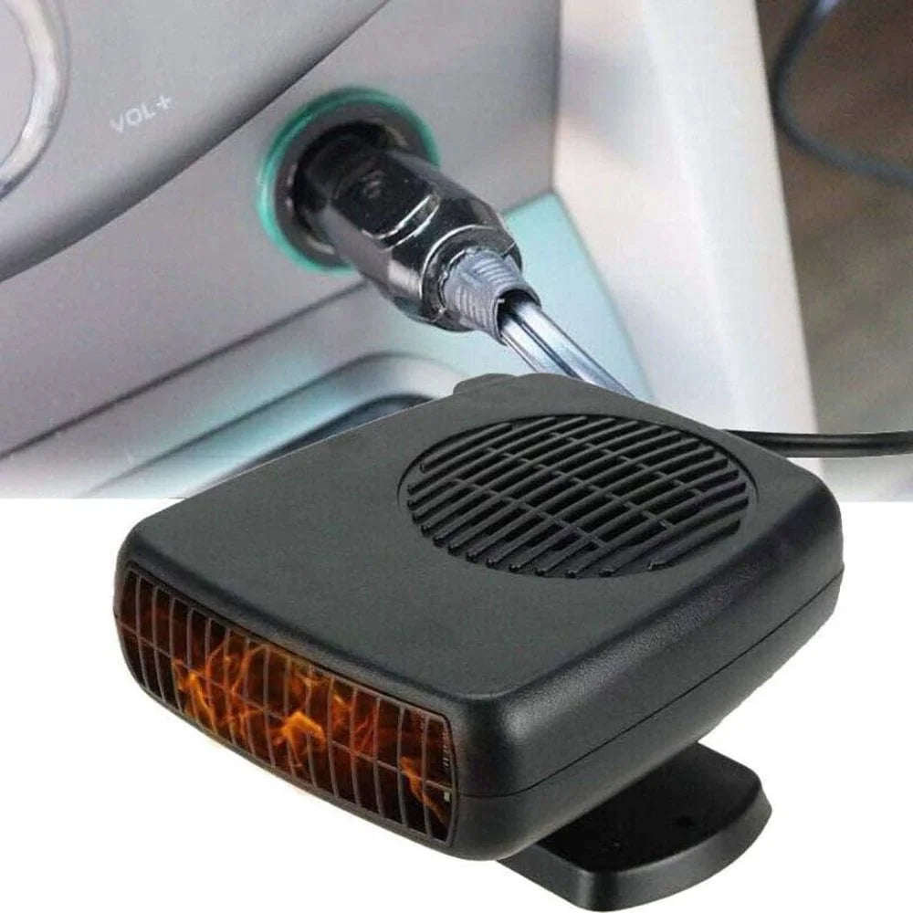 Car Heater | Portable Ceramic Fan & Adjustable Heat | For 12V Vehicles