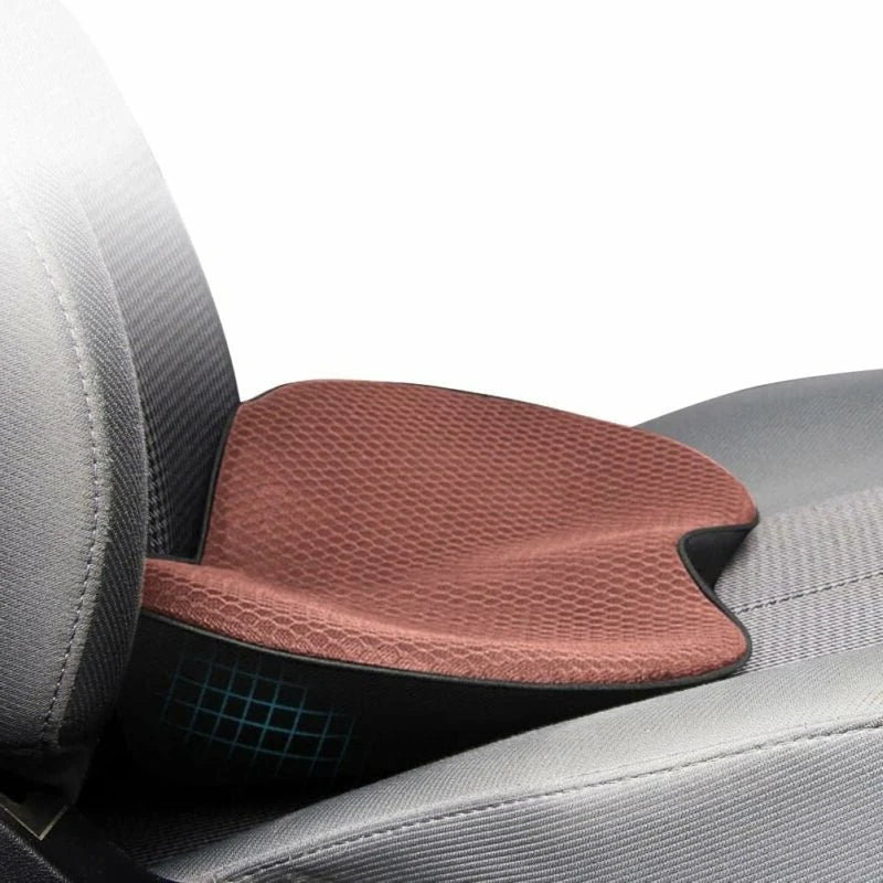 Car Seat Cushion | Ergonomic Memory Foam & Removable Breathable Cover | 3.5 in Lift