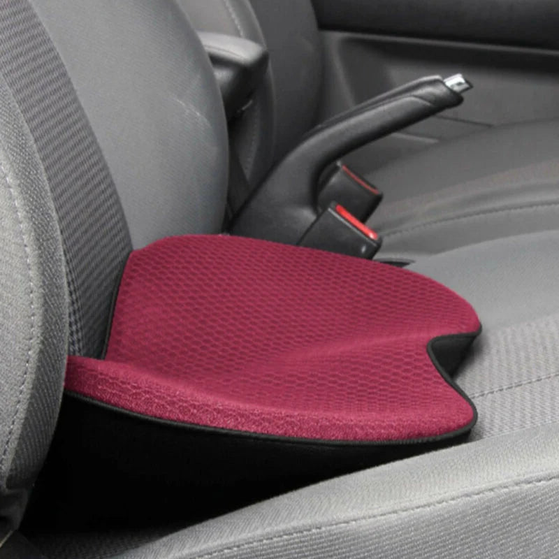 Car Seat Cushion | Ergonomic Memory Foam & Removable Breathable Cover | 3.5 in Lift