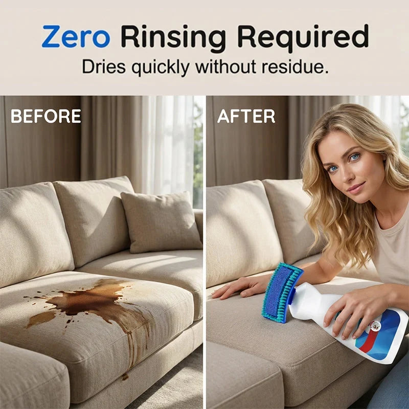 Carpet & Upholstery Cleaner | Waterless Stain Removal & Built-In Brush | 200 Ml