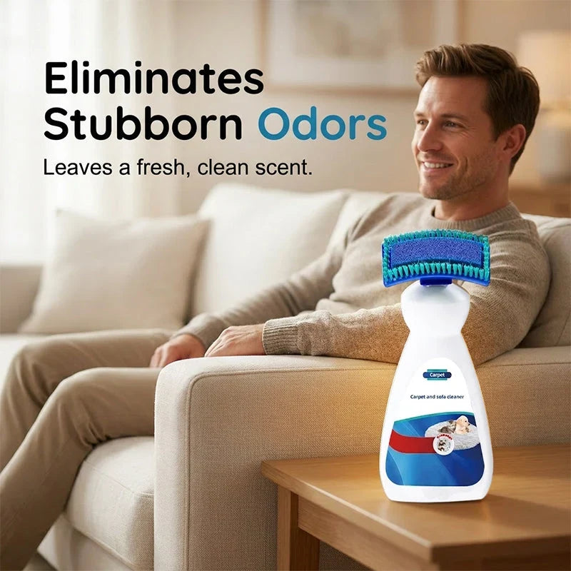 Carpet & Upholstery Cleaner | Waterless Stain Removal & Built-In Brush | 200 Ml