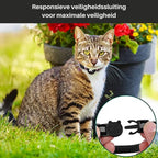 Cat Collar | Reflective Nylon GPS Holder & Quick-Release