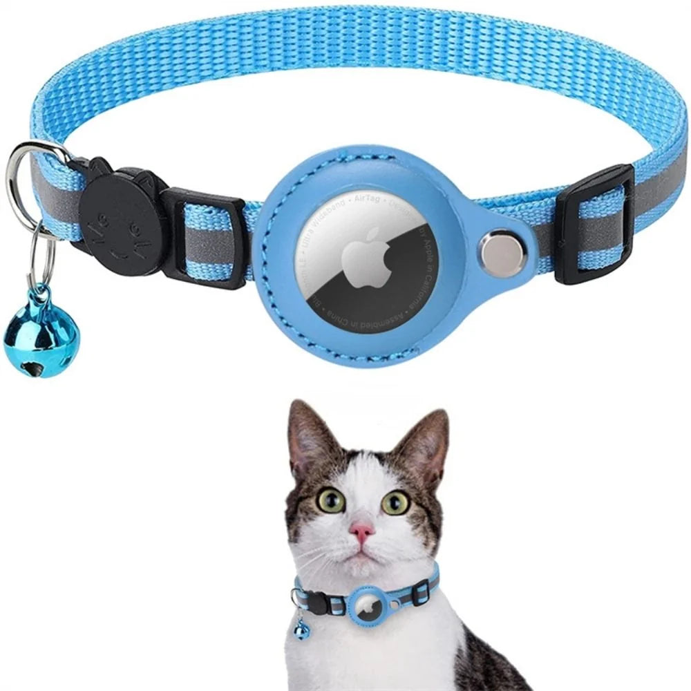 Cat Collar | Reflective Nylon GPS Holder & Quick-Release