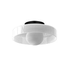 Ceiling Light | Glass & Metal Disc | Ceiling or Wall Mount