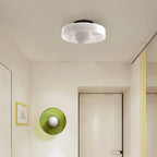 Ceiling Light | Glass & Metal Disc | Ceiling or Wall Mount
