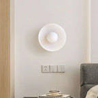 Ceiling Light | Glass & Metal Disc | Ceiling or Wall Mount