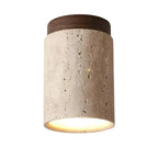 Ceiling Light | Travertine Wabi-Sabi Design | LED Lighting