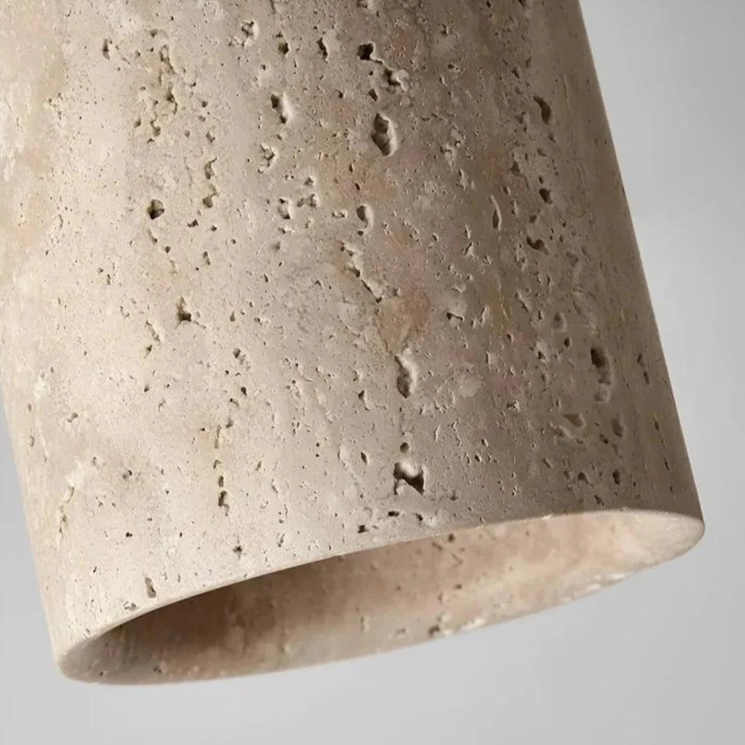 Ceiling Light | Travertine Wabi-Sabi Design | LED Lighting