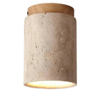 Ceiling Light | Travertine Wabi-Sabi Design | LED Lighting
