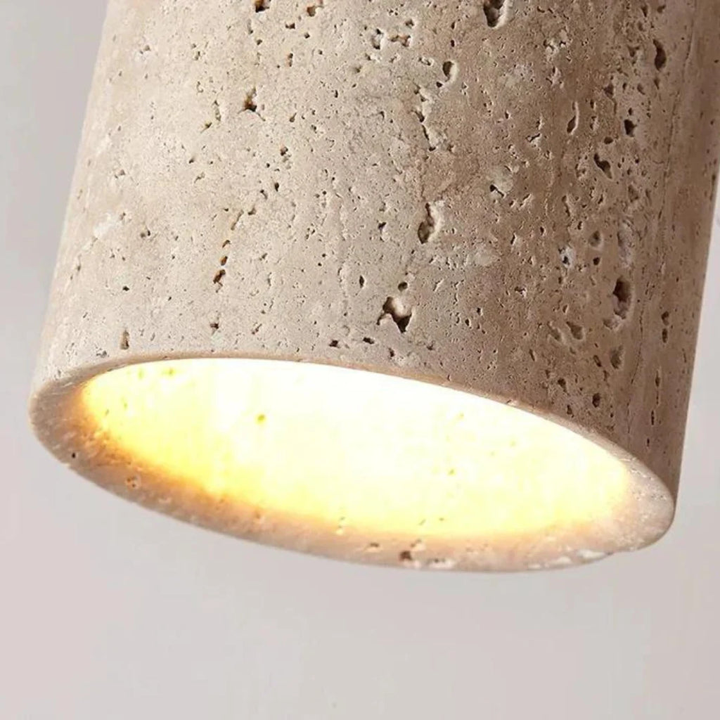 Ceiling Light | Travertine Wabi-Sabi Design | LED Lighting